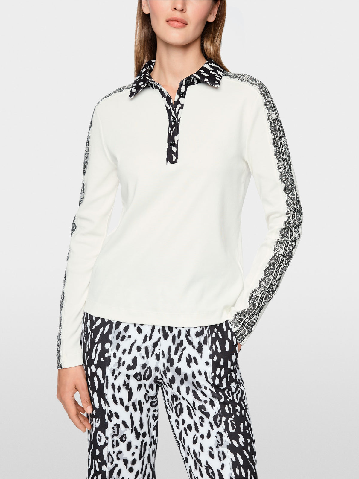 Long-sleeved polo shirt