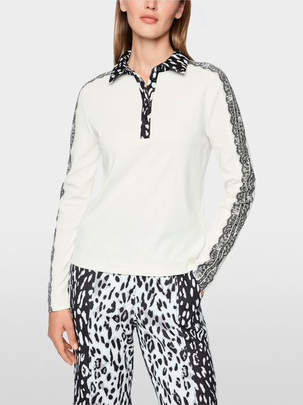 Long-sleeved polo shirt