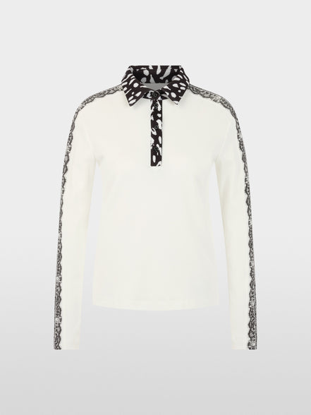 Long-sleeved polo shirt