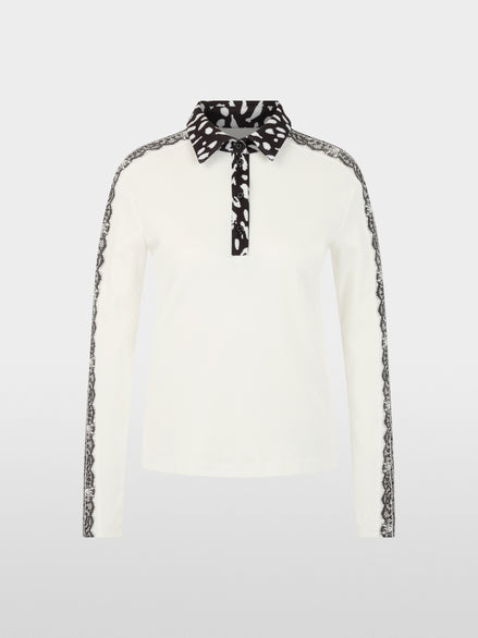 Long-sleeved polo shirt