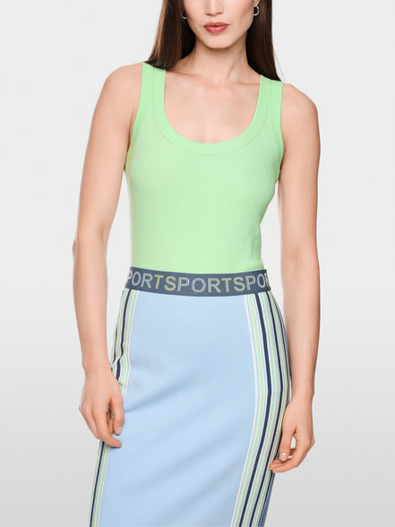 Basic stretch cotton top