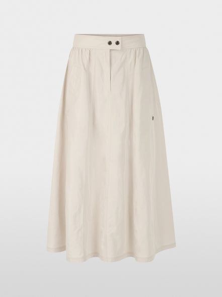 Calf-length skirt with shimmer effect