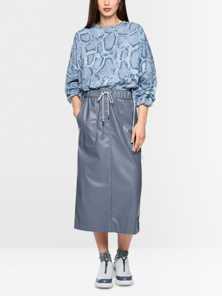 Faux leather skirt
