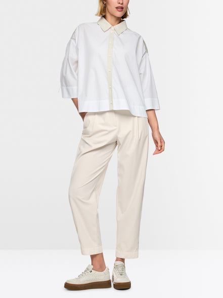 WOKHA stretch trousers with pleats