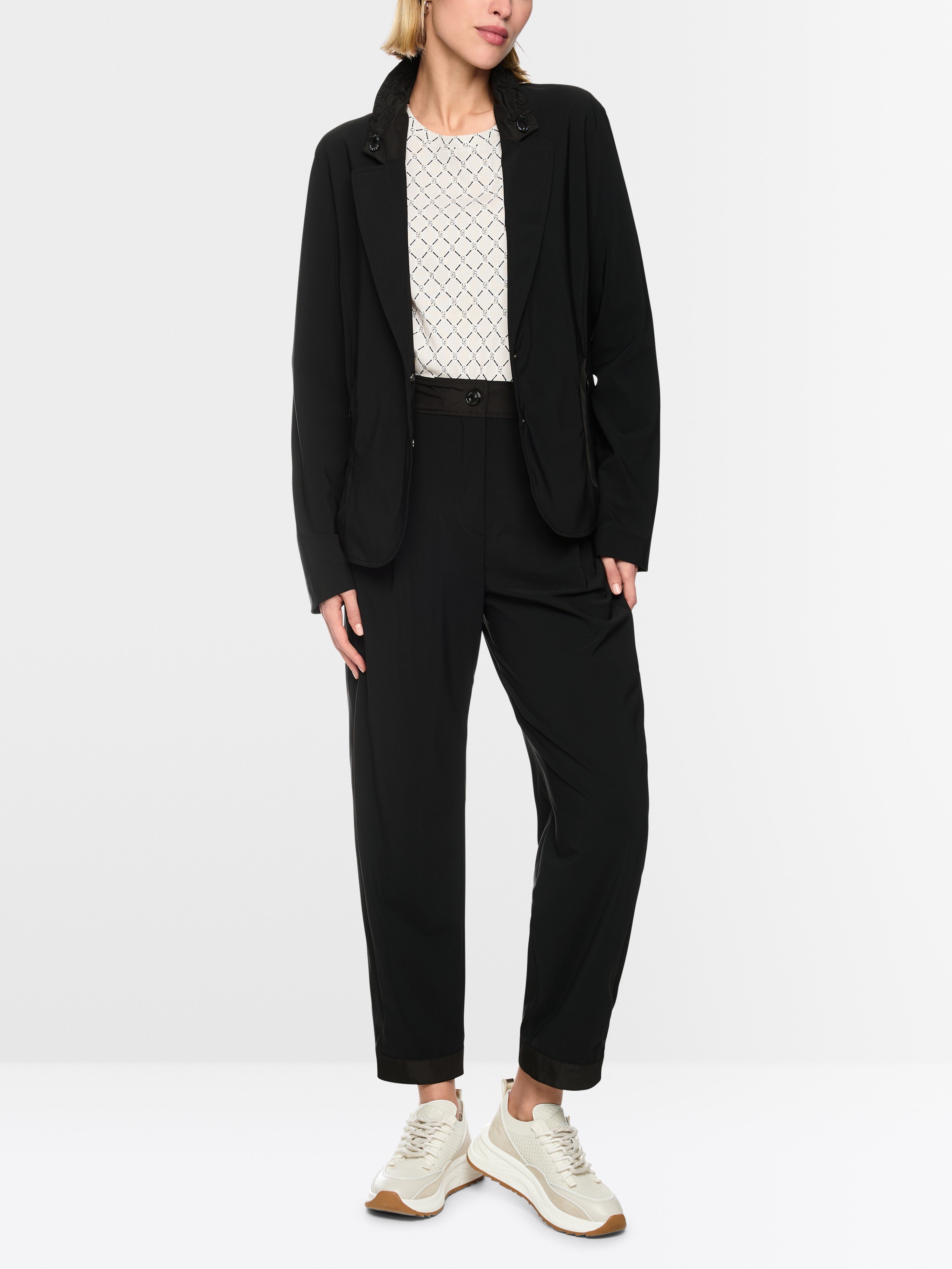 WOKHA stretch trousers with pleats