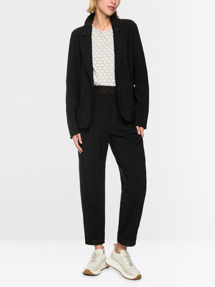 WOKHA stretch trousers with pleats