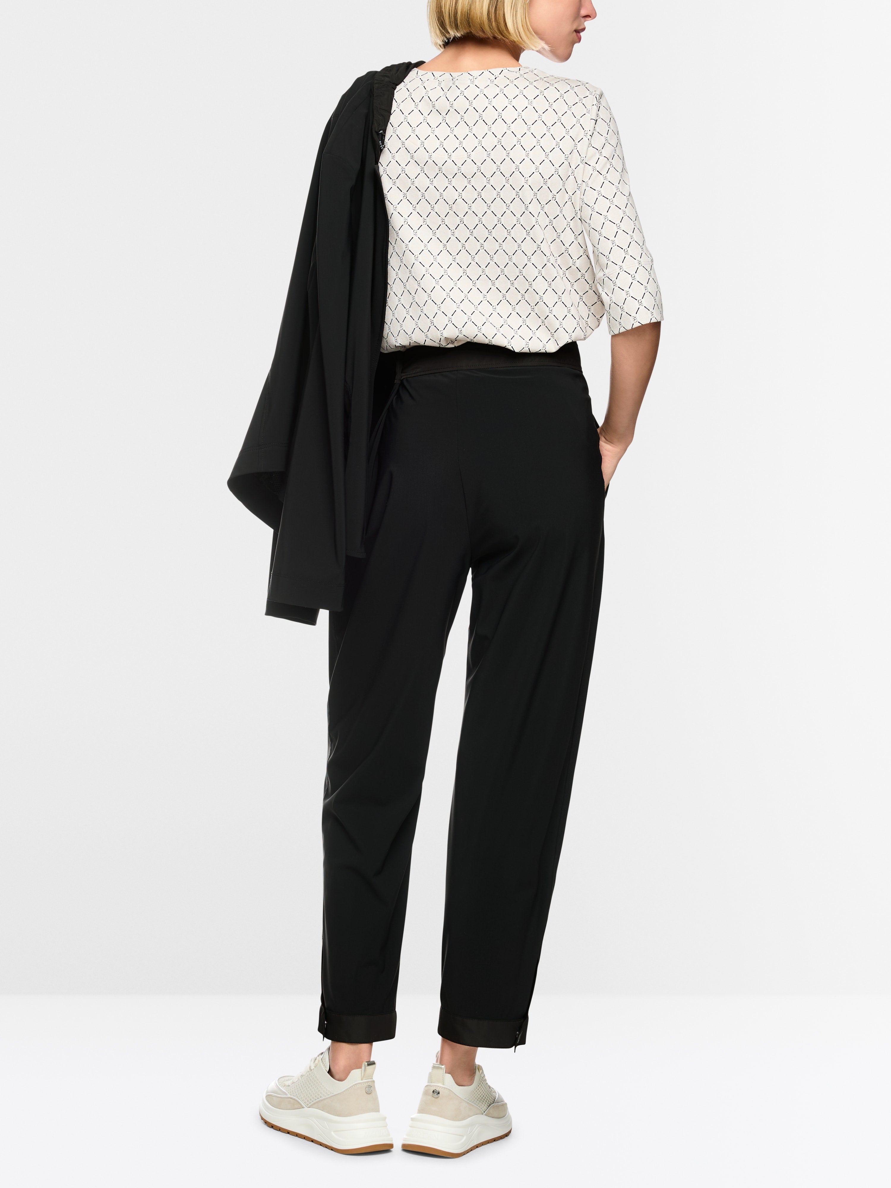 WOKHA stretch trousers with pleats