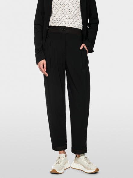 WOKHA stretch trousers with pleats