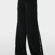 WELKOM pull-on logo stripe trousers