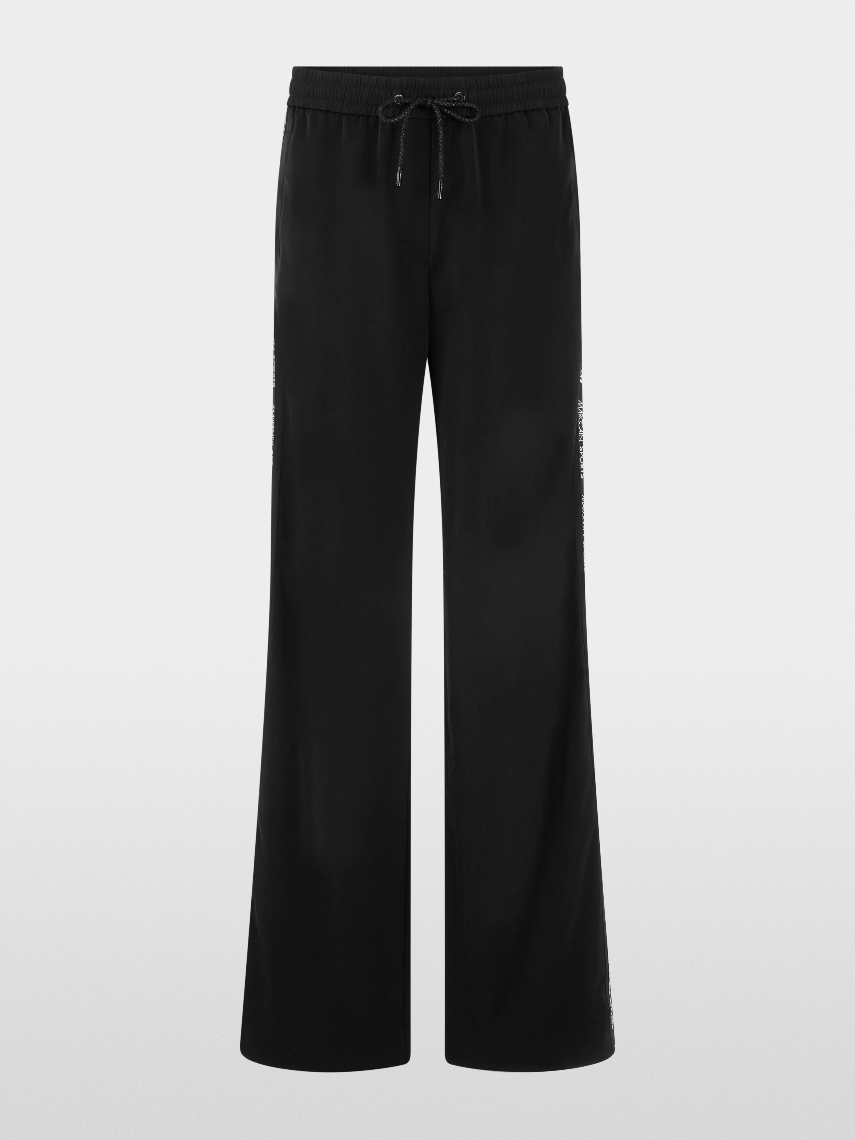 WELKOM pull-on logo stripe trousers