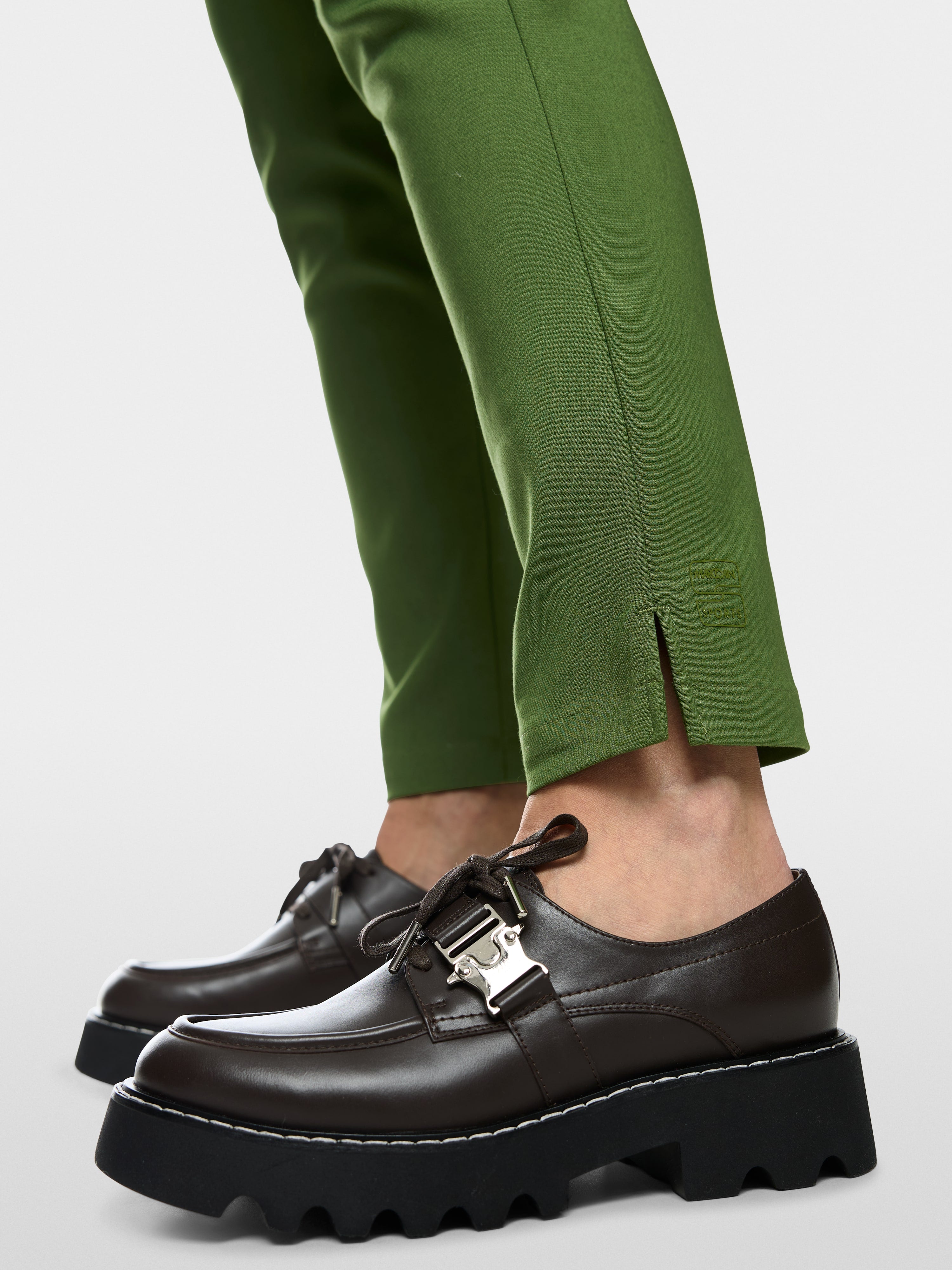 SILEA slim fit fabric trousers