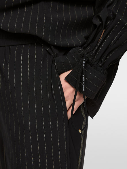 WELKOM pull-on pinstripe trousers