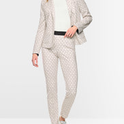 Scuba jersey print trousers