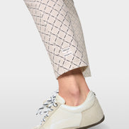 Scuba jersey print trousers