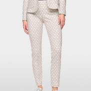 Scuba jersey print trousers