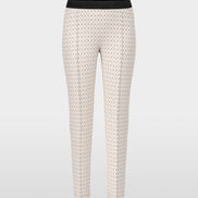 Scuba jersey print trousers