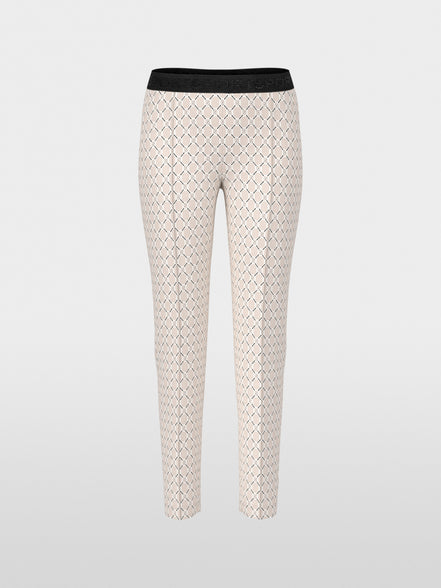 Scuba jersey print trousers