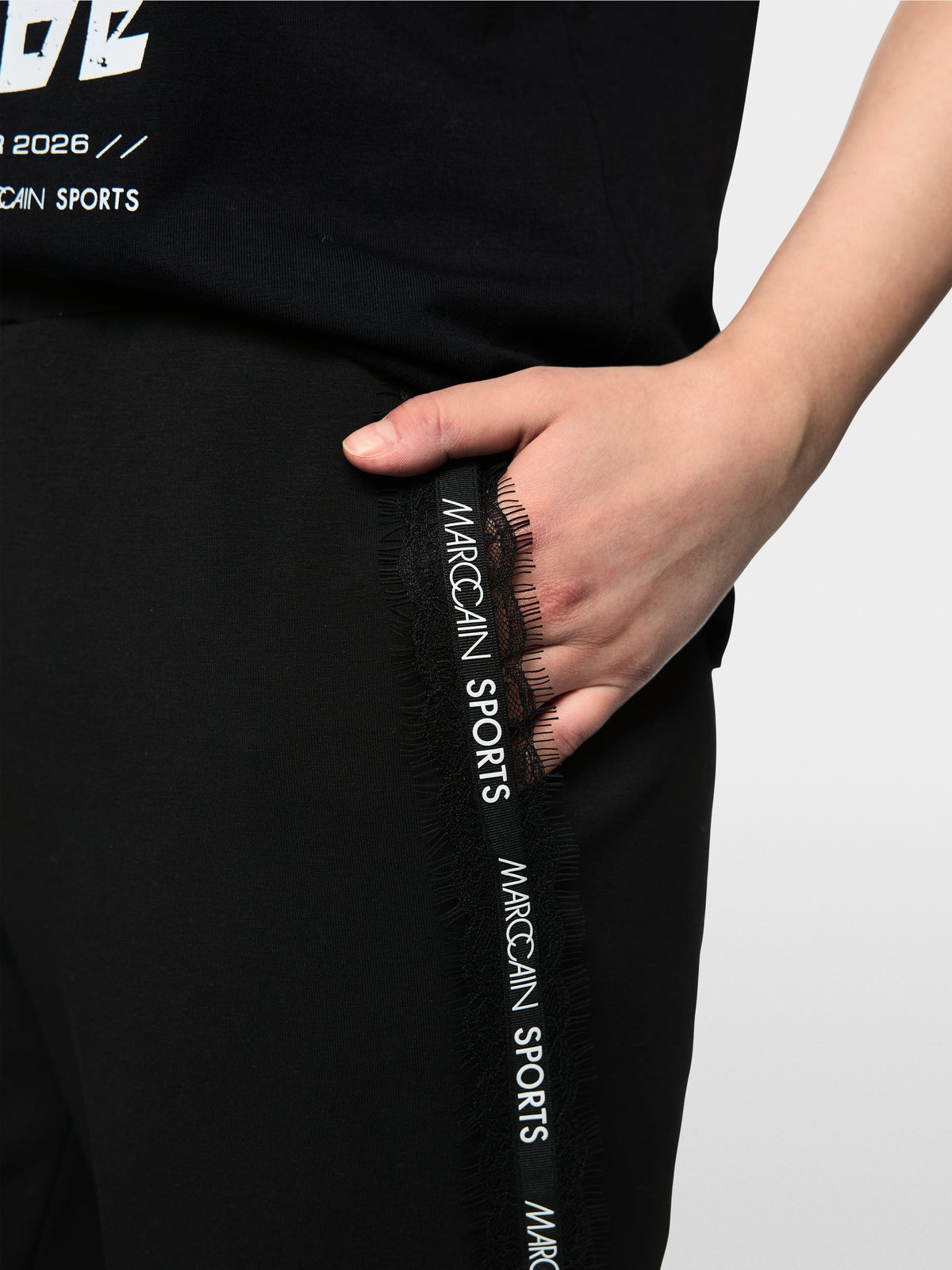 WASHINGTON pull-on trousers with lace
