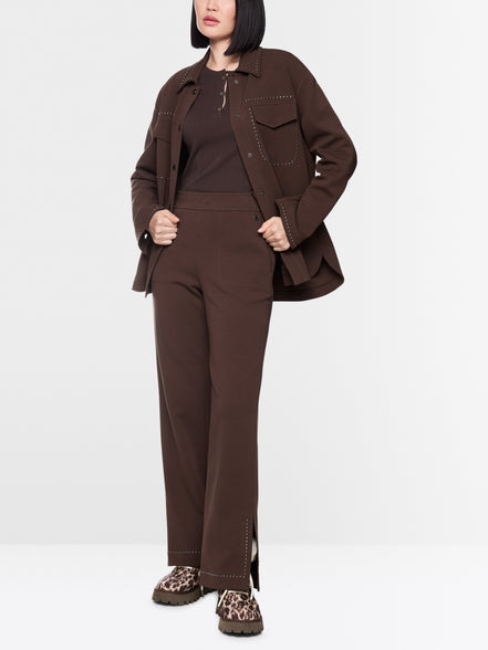 WASHINTON wide fit pull-on trousers