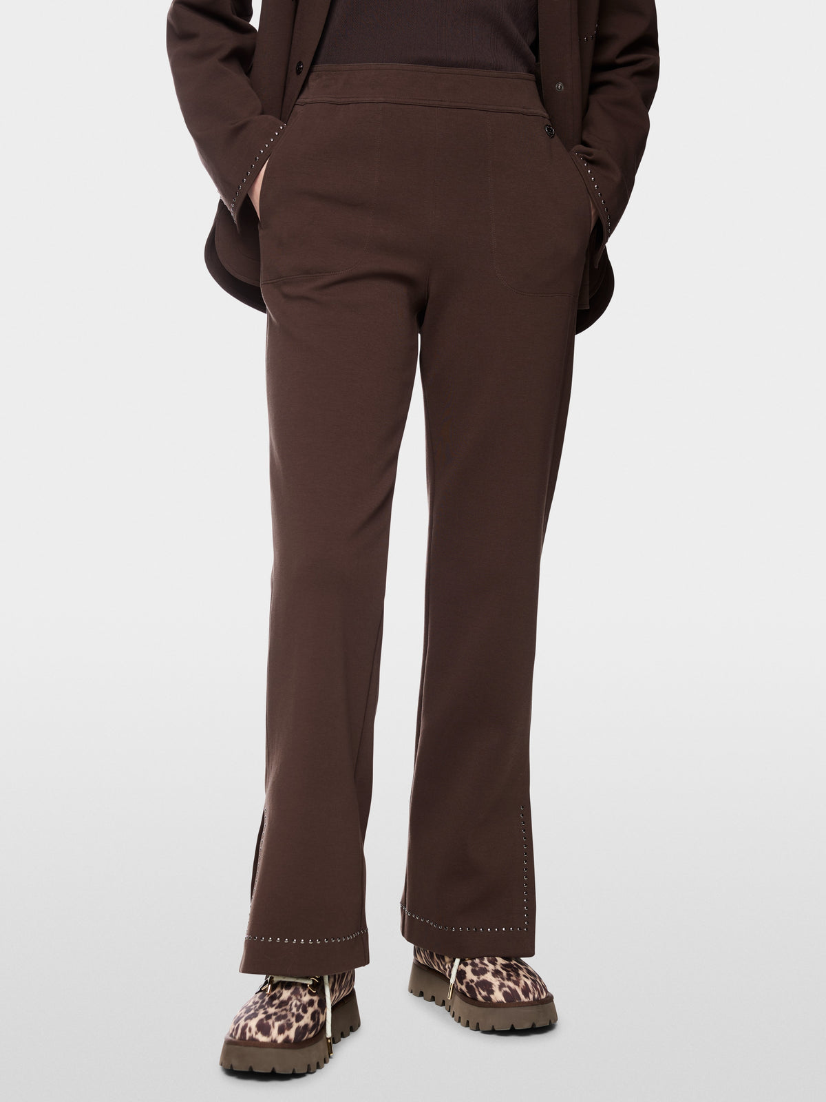 WASHINTON wide fit pull-on trousers