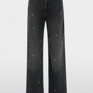 RUMA jeans with rhinestone trim