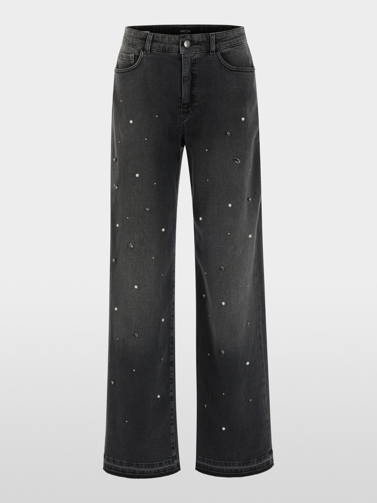 RUMA jeans with rhinestone trim