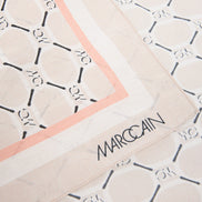 Silk-cotton blend printed scarf