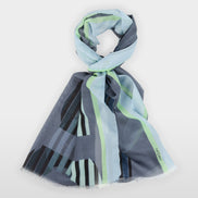 Scarf with graphic print