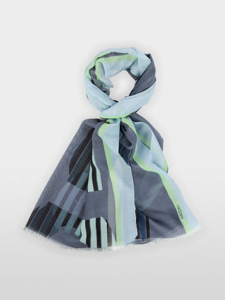 Scarf with graphic print