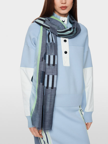 Scarf with graphic print