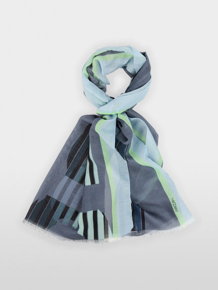 Scarf with graphic print