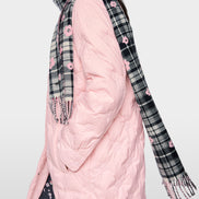 Wool scarf with fringes