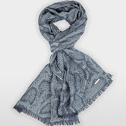 Scarf with snake print