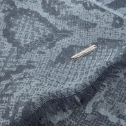 Scarf with snake print