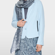 Scarf with snake print