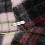 Reversible hat with checked pattern