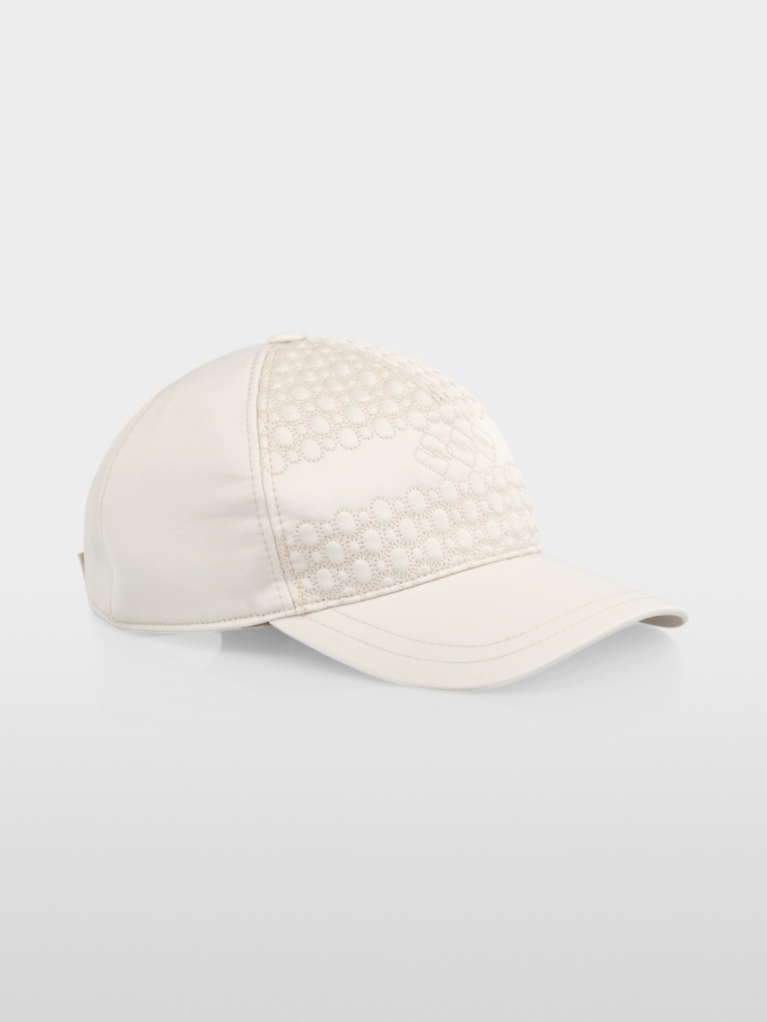 Quilted peaked cap