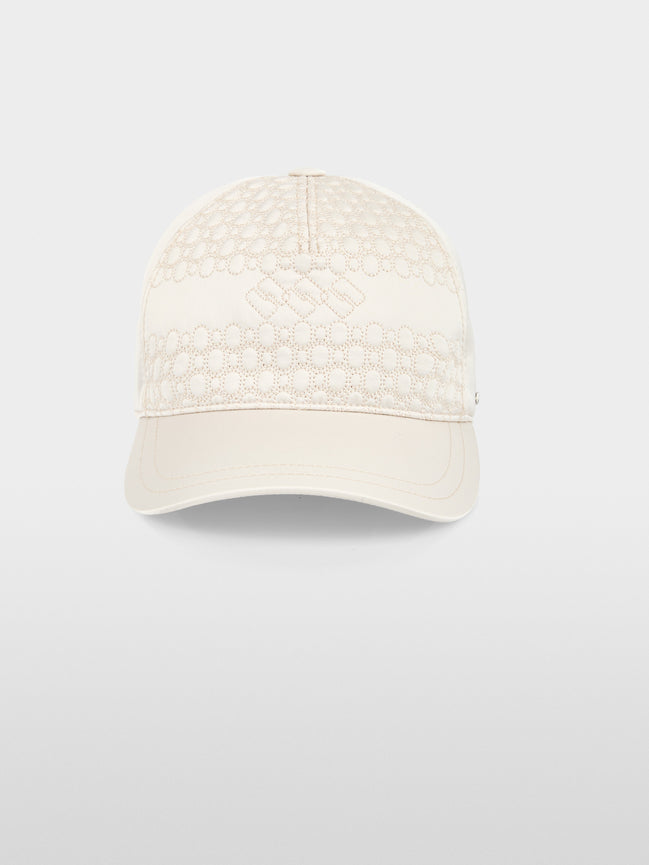 Quilted peaked cap