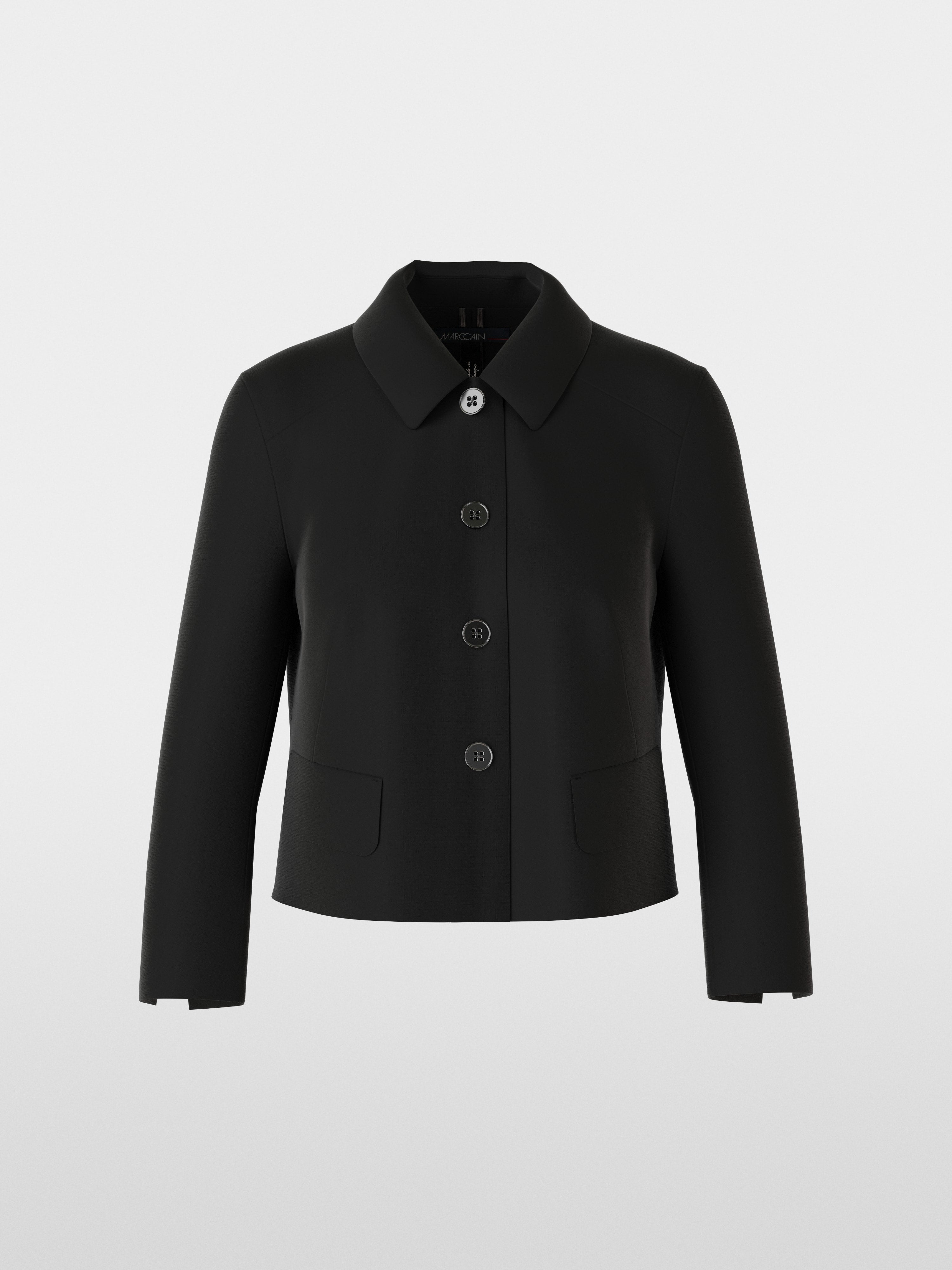 Short jacket with Kent collar