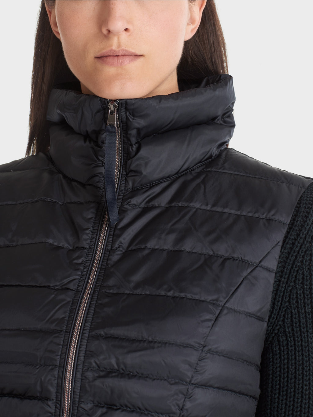 Quilted waistcoat with down lining