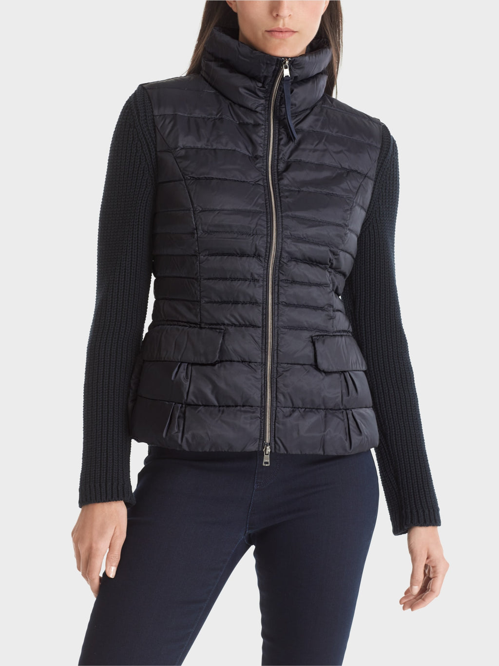 Quilted waistcoat with down lining