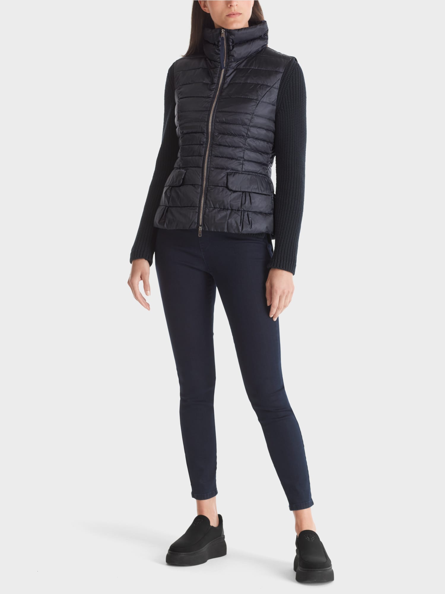 Quilted waistcoat with down lining