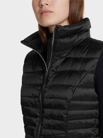 Quilted waistcoat with down lining