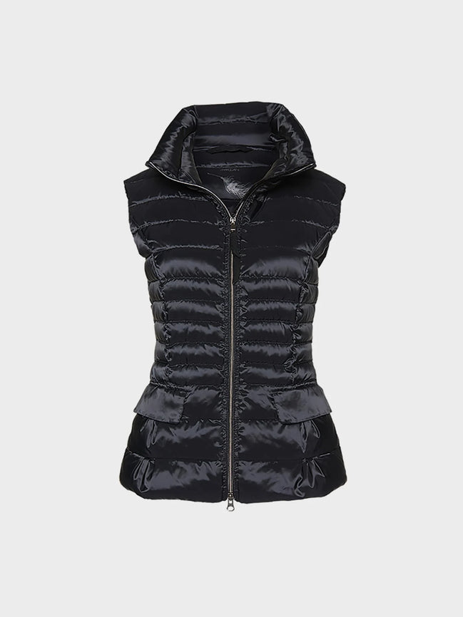 Quilted waistcoat with down lining