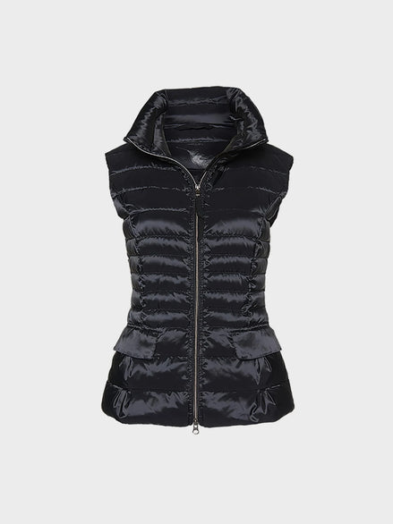 Quilted waistcoat with down lining