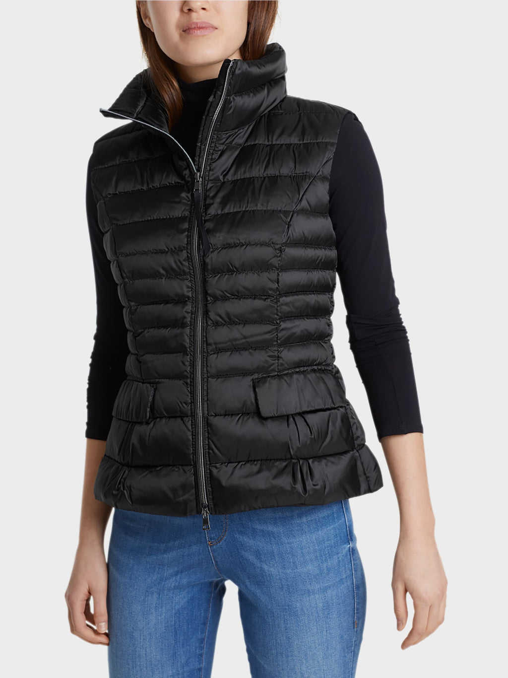 Quilted waistcoat with down lining