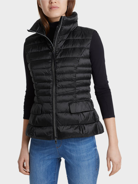 Quilted waistcoat with down lining