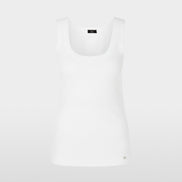 Fine-ribbed tank top