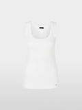 Fine-ribbed tank top