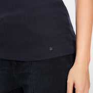 Fine-ribbed tank top